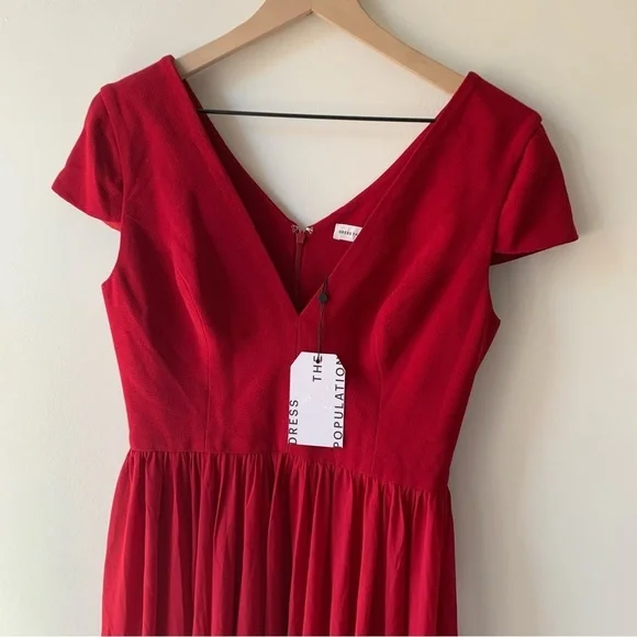 corey chiffon fit & flare cocktail dress Genovia Pink Floral Chiffon Mini Dress main image 0